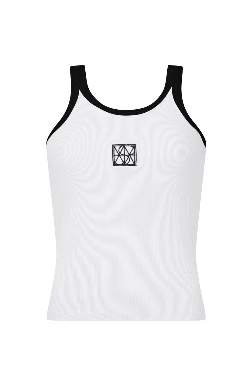 MONOGRAM CONTRAST TANK