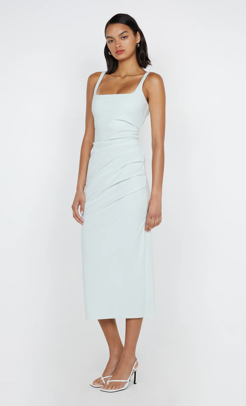 AVELINE TUCK MIDI DRESS